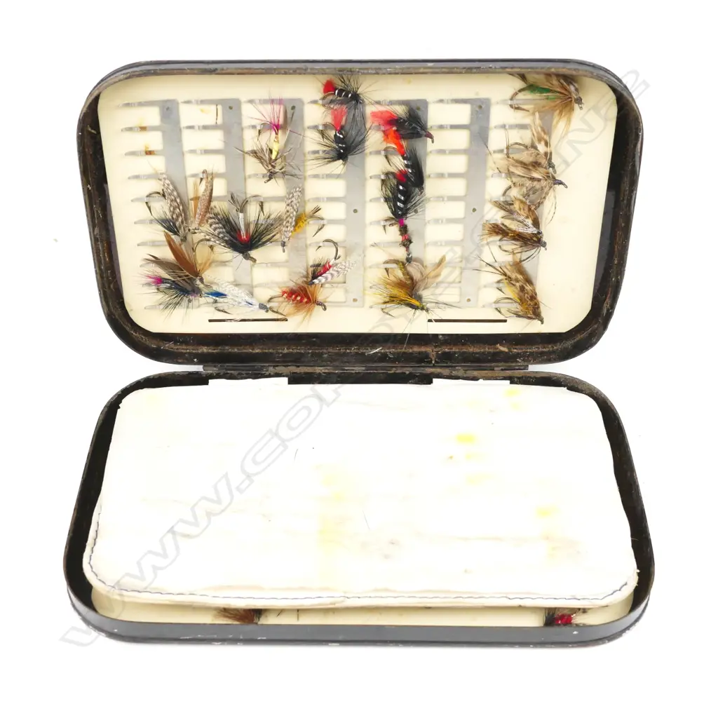 A c.1882-1884 Malloch black japanned fly box Image 1++