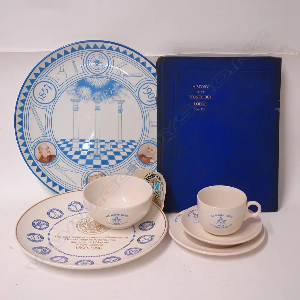 Seven Masonic Lodge items Image 1++