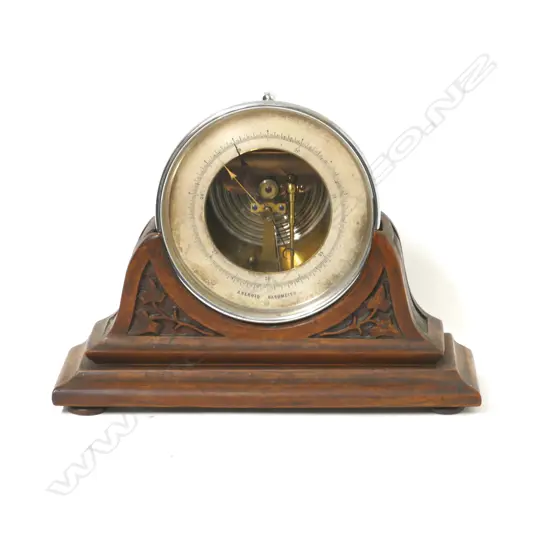 A vintage aneroid barometer