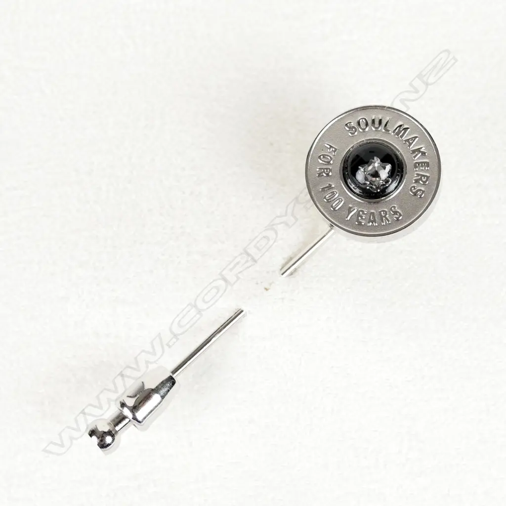 A Montblanc Soulmakers 100 Years Platinum Plated Diamond Pin Image 1++