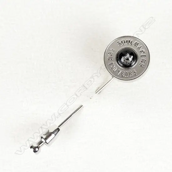 A Montblanc Soulmakers 100 Years Platinum Plated Diamond Pin
