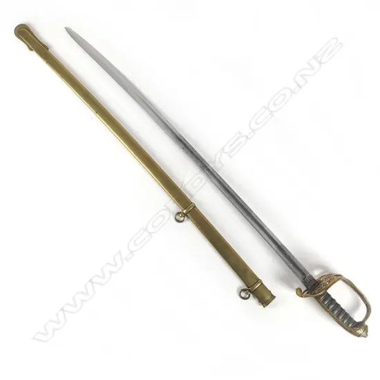 A British Infantry Officers' 1845 spear point blade