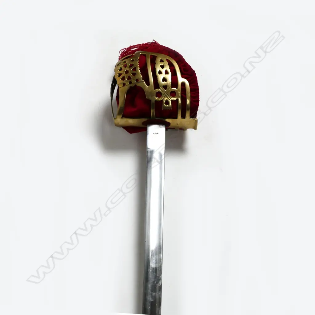 A replica of a Scottish 18thC basket hilt sword Image 1++
