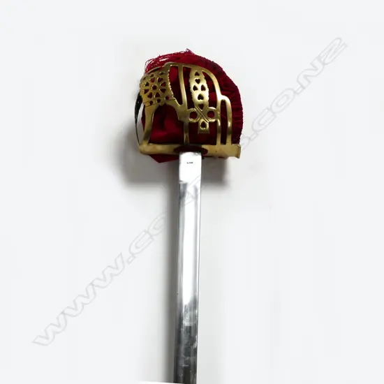 A replica of a Scottish 18thC basket hilt sword