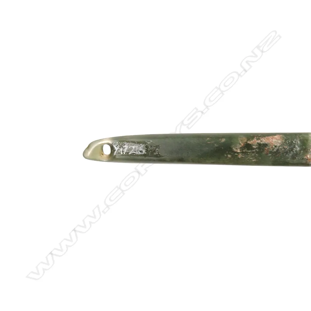 An old Maori Ngira pounamu (greenstone needle) Image 1++