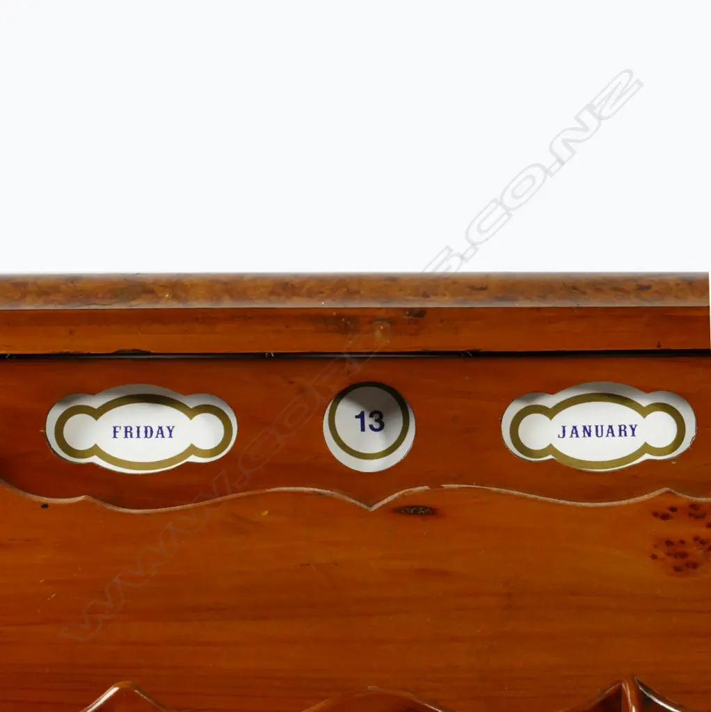 An impressive Anton Seuffert desktop writing compendium of New Zealand native timbers Image 1++