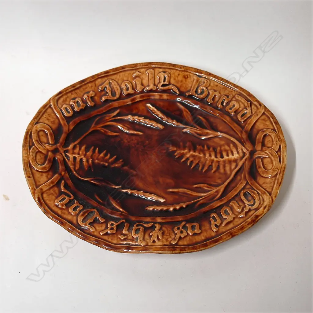 A 19thC attributed Milton pottery bread plate Image 1++