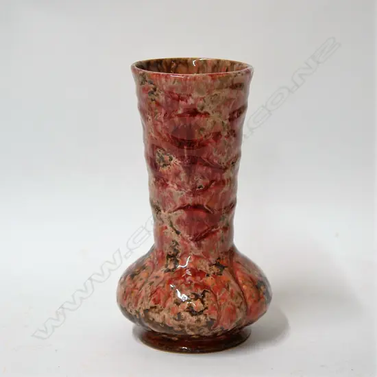 An Amalgamated Brickworks (Crown Lynn) trumpet form vase