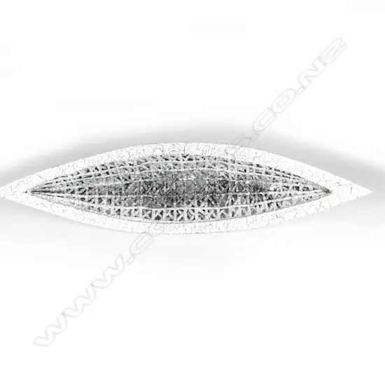 A Peter Collis pottery sculpture 'Woven Waka'