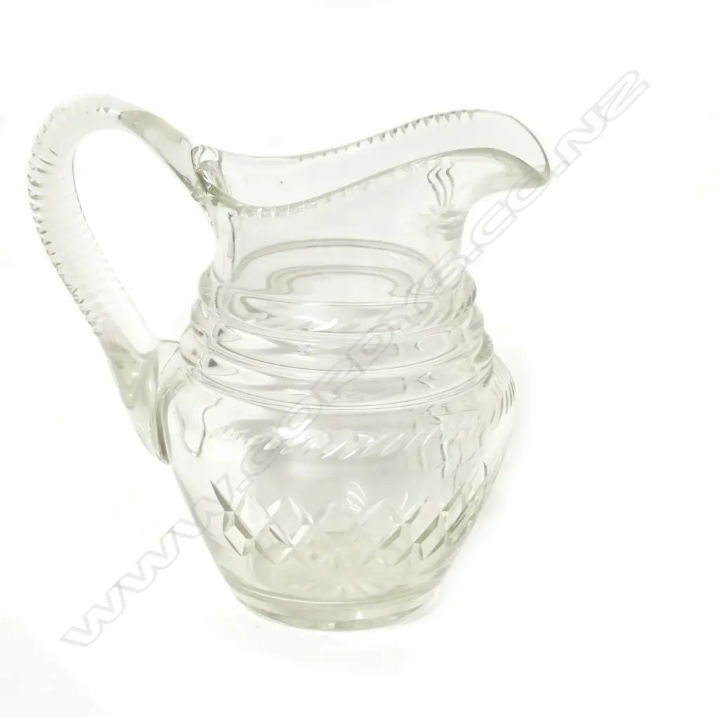 A 19thC cut glass baluster jug Image 1++