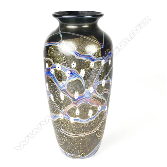 An Okra glass vase