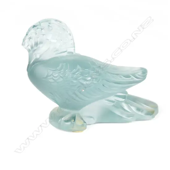 A Lalique bird figurine