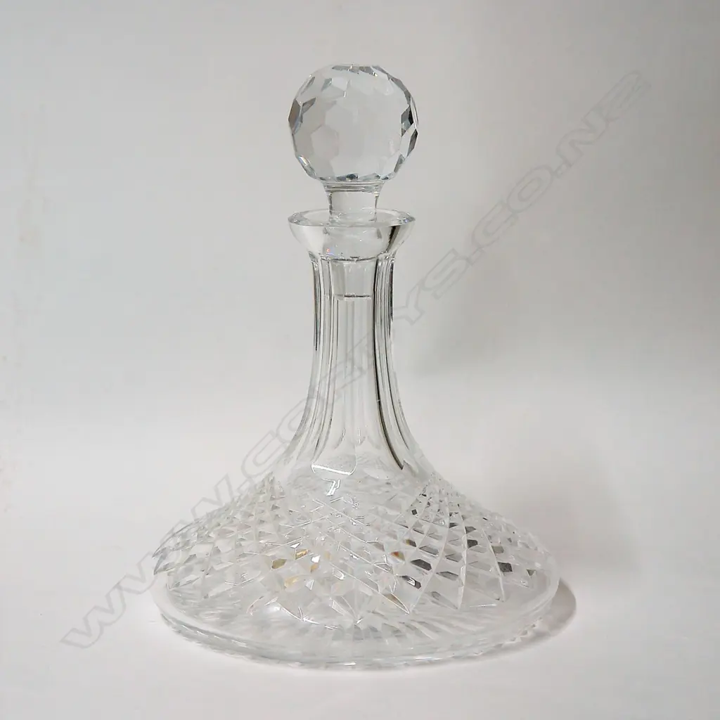 A Waterford cut crystal ship’s decanter Image 1++