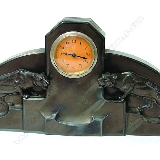 A European Art Deco mantel clock