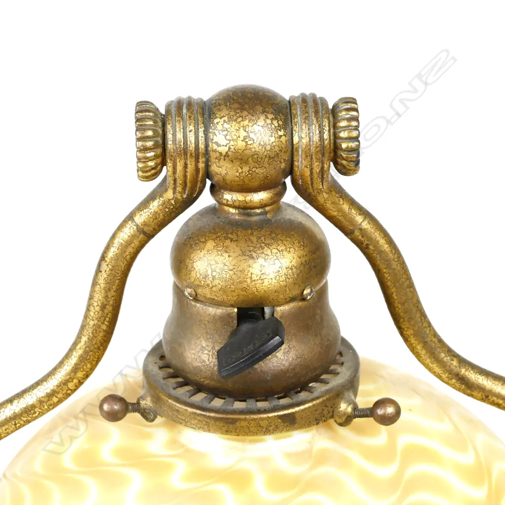 A Tiffany Favrile Harp desk lamp Image 1++