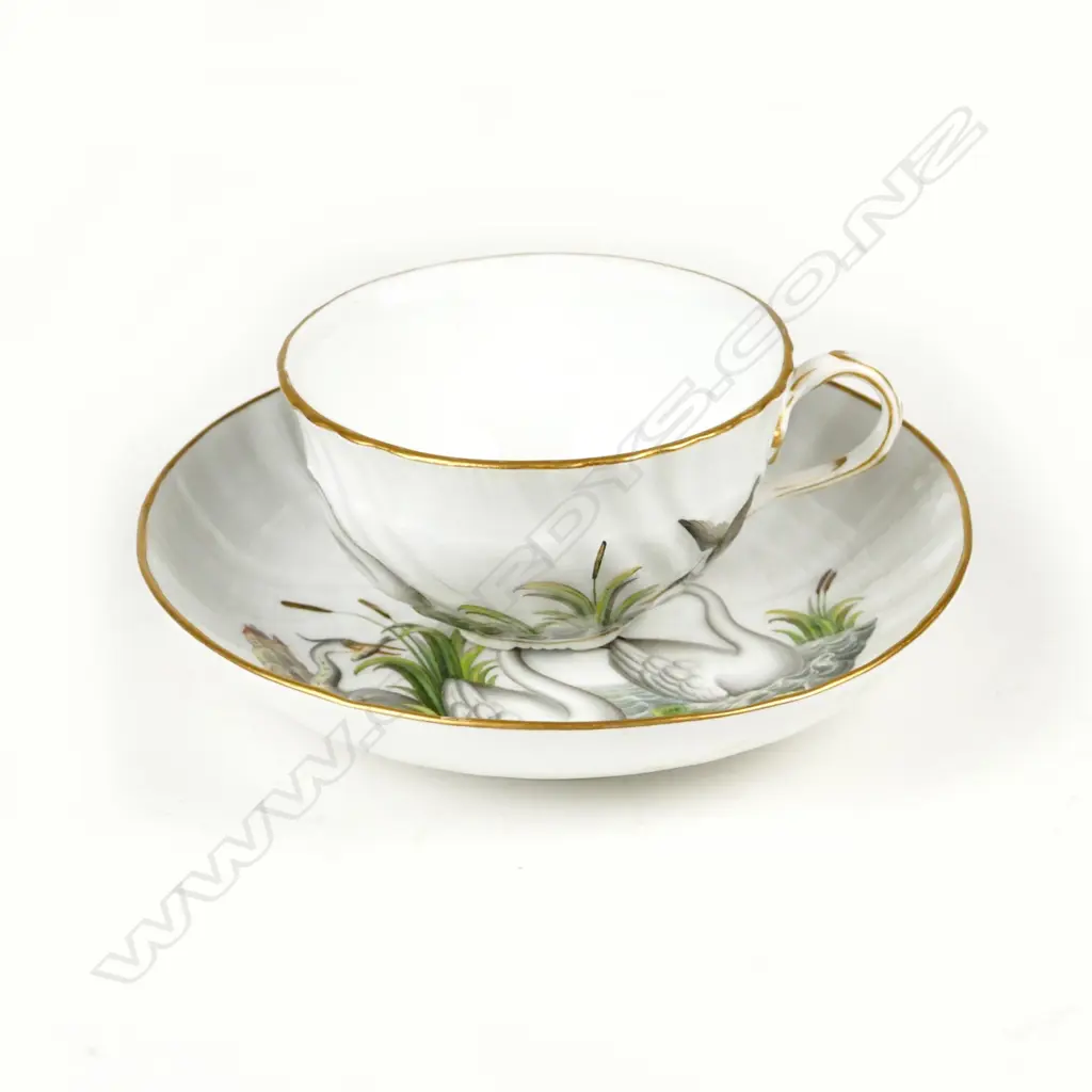 A 19thC Meissen cup and saucer Image 1++