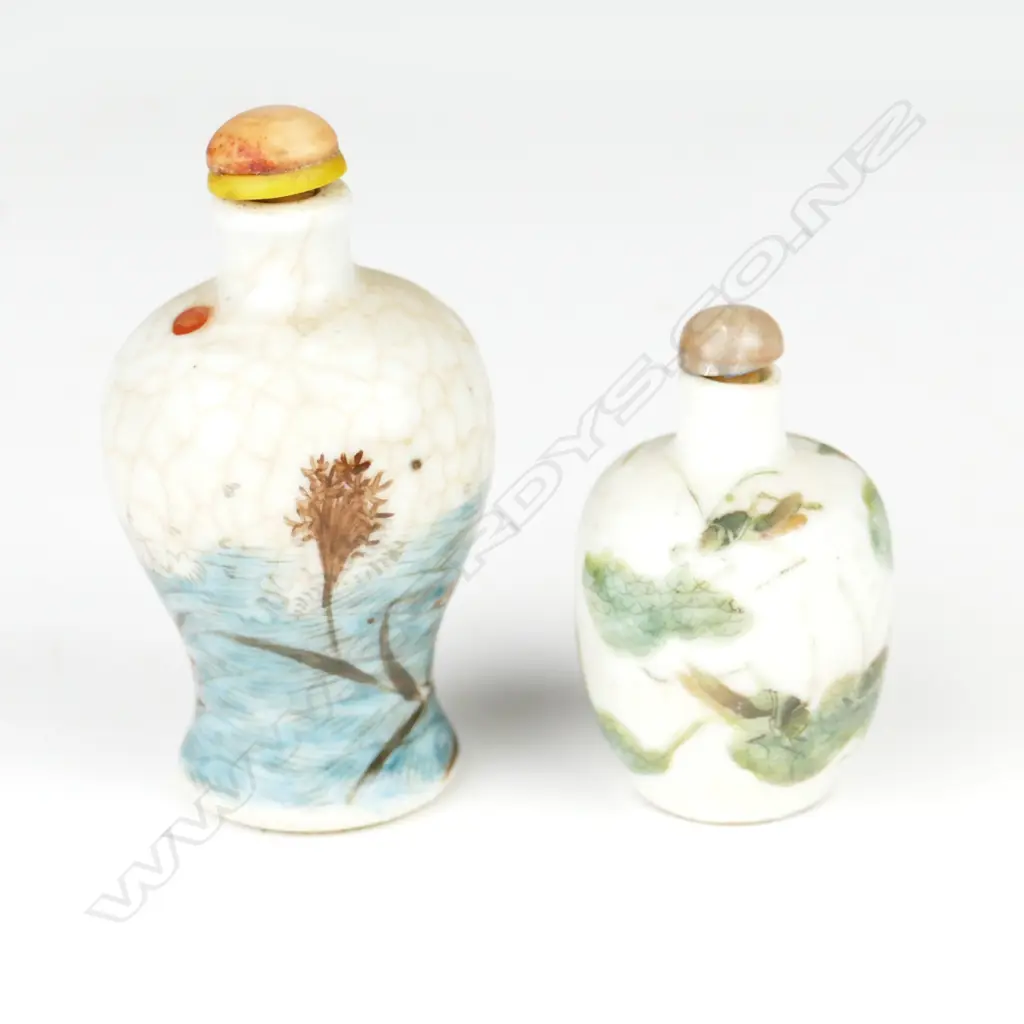 Two Chinese porcelain snuff bottles Image 1++