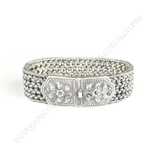 A vintage silver bracelet