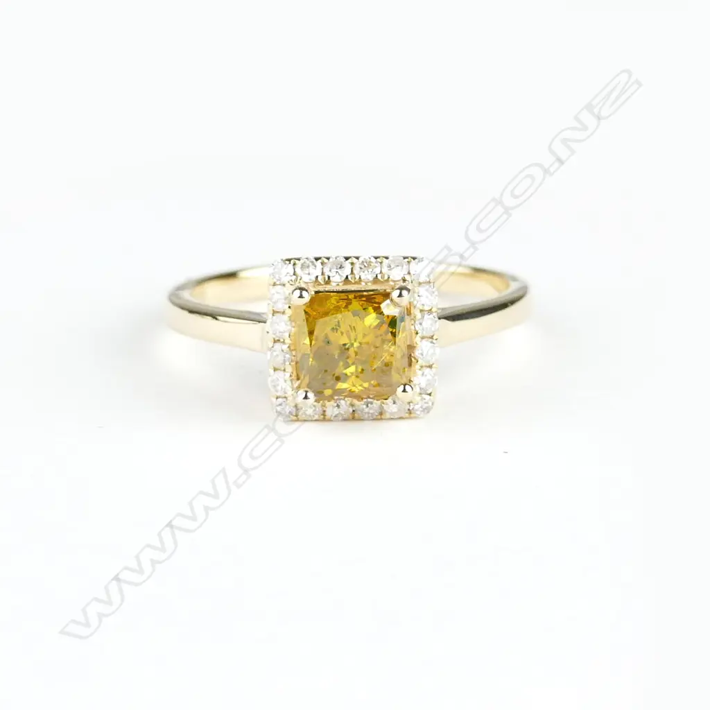 A 14ct. gold and diamond ring Image 1++
