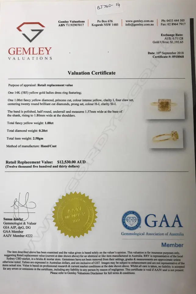 A 14ct. gold and diamond ring Image 1++