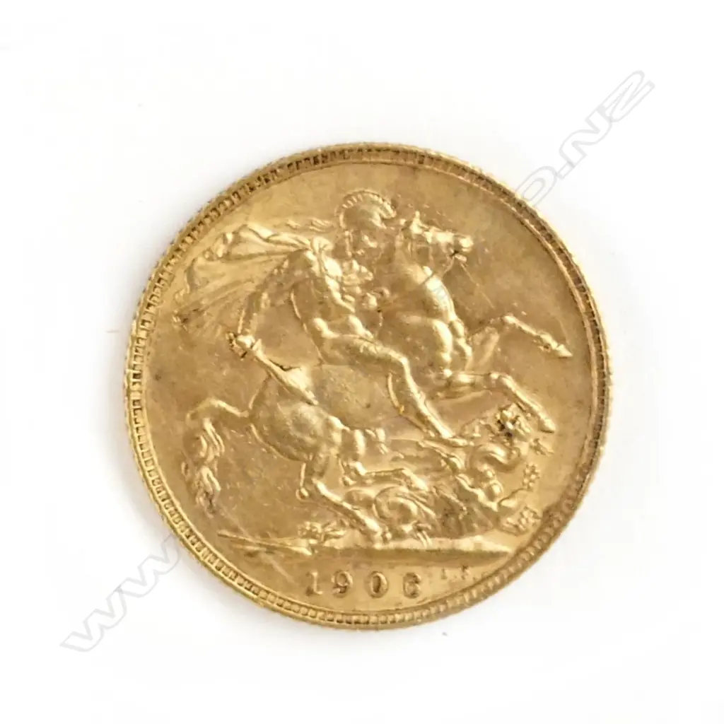 A 1906 gold full sovereign Image 1++