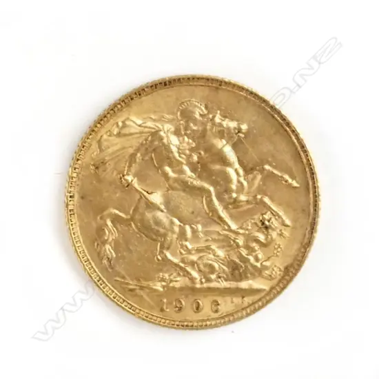 A 1906 gold full sovereign