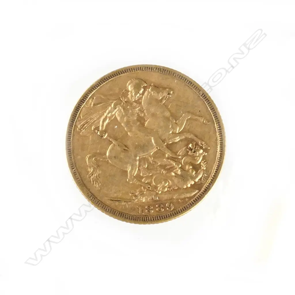 An 1889 gold full sovereign Image 1++
