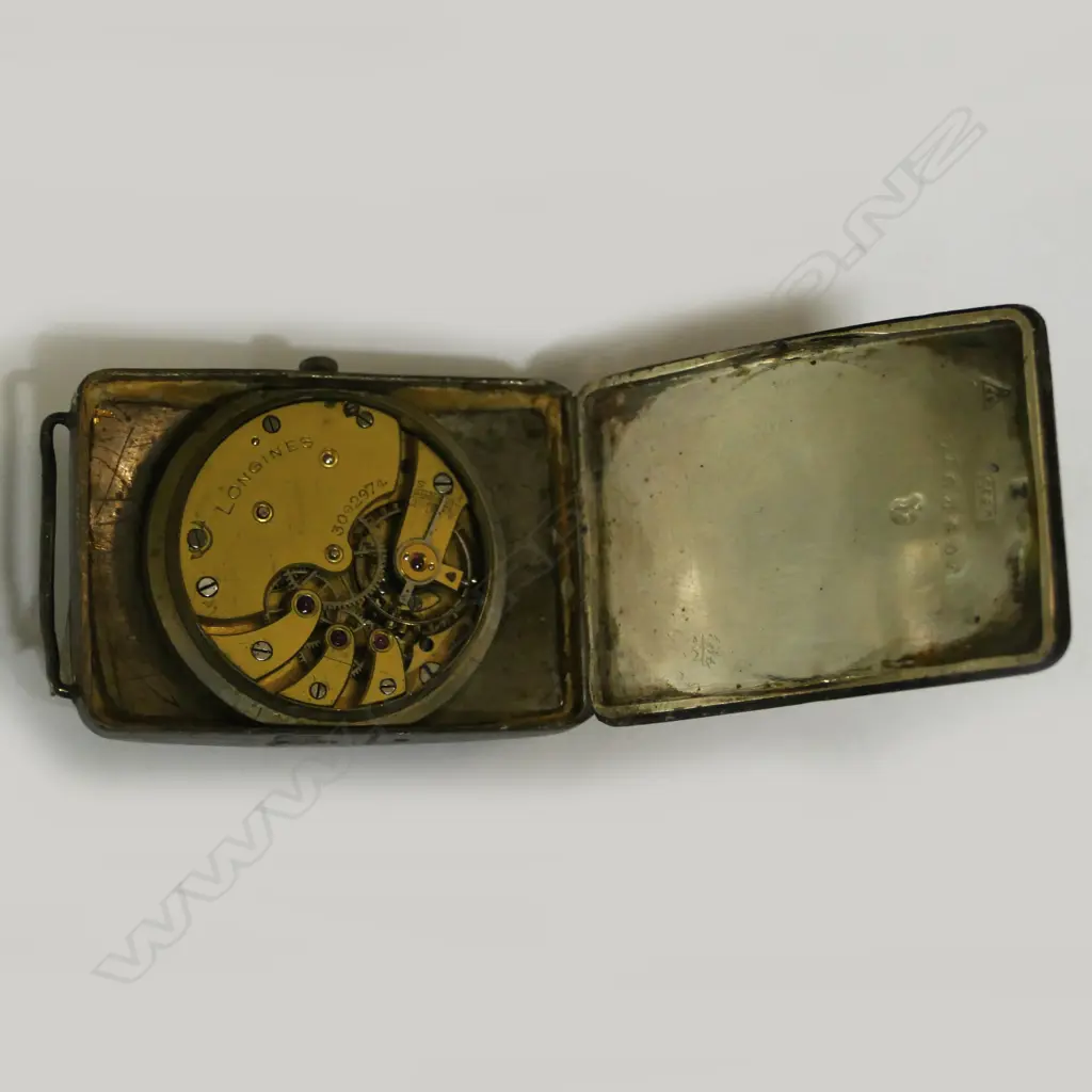 A 1920s/30s Longines gent's Art Deco tank form silver wristwatch Image 1++