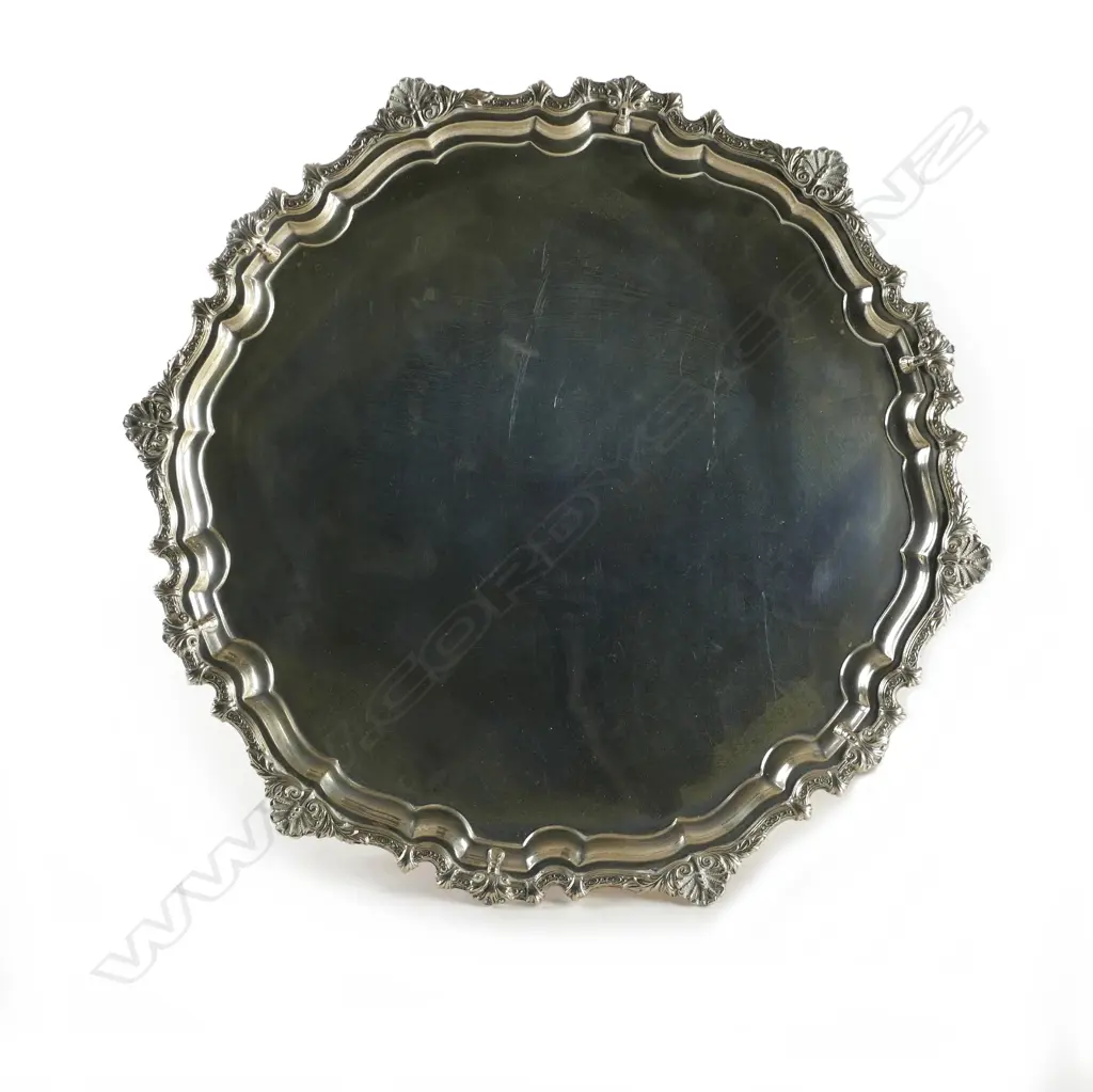 A 20thC silver salver Image 1++