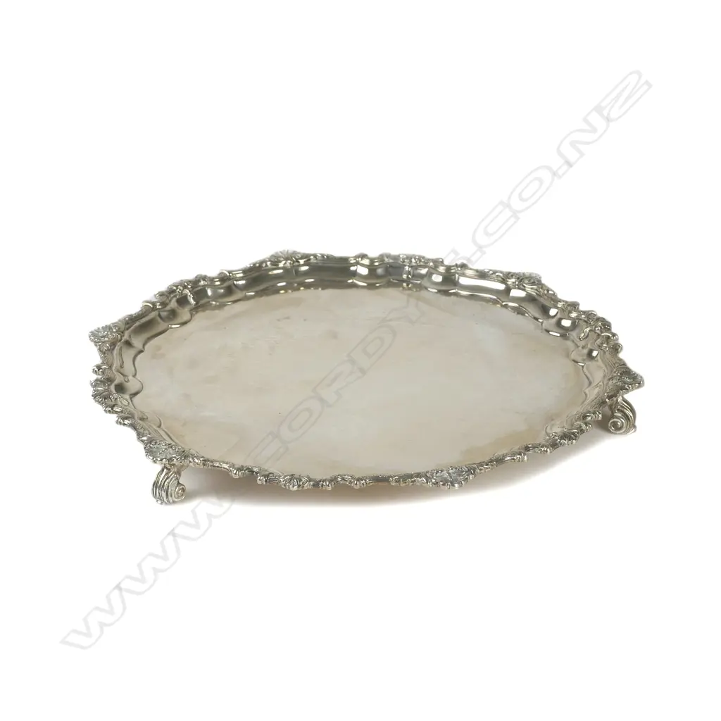 A 20thC silver salver Image 1++