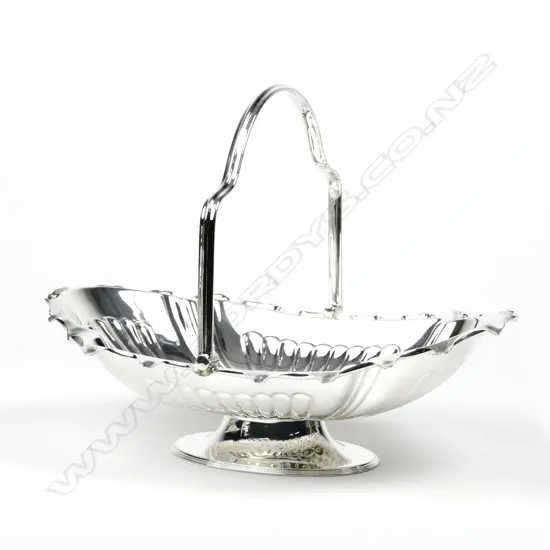 A late Victorian silver basket