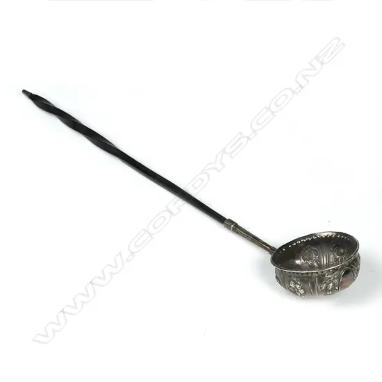 A Georgian silver toddy ladle