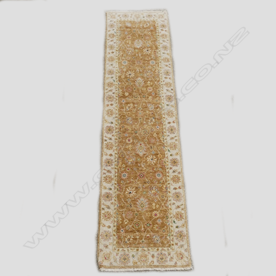 A Chobrang Purana Nache hand knotted runner