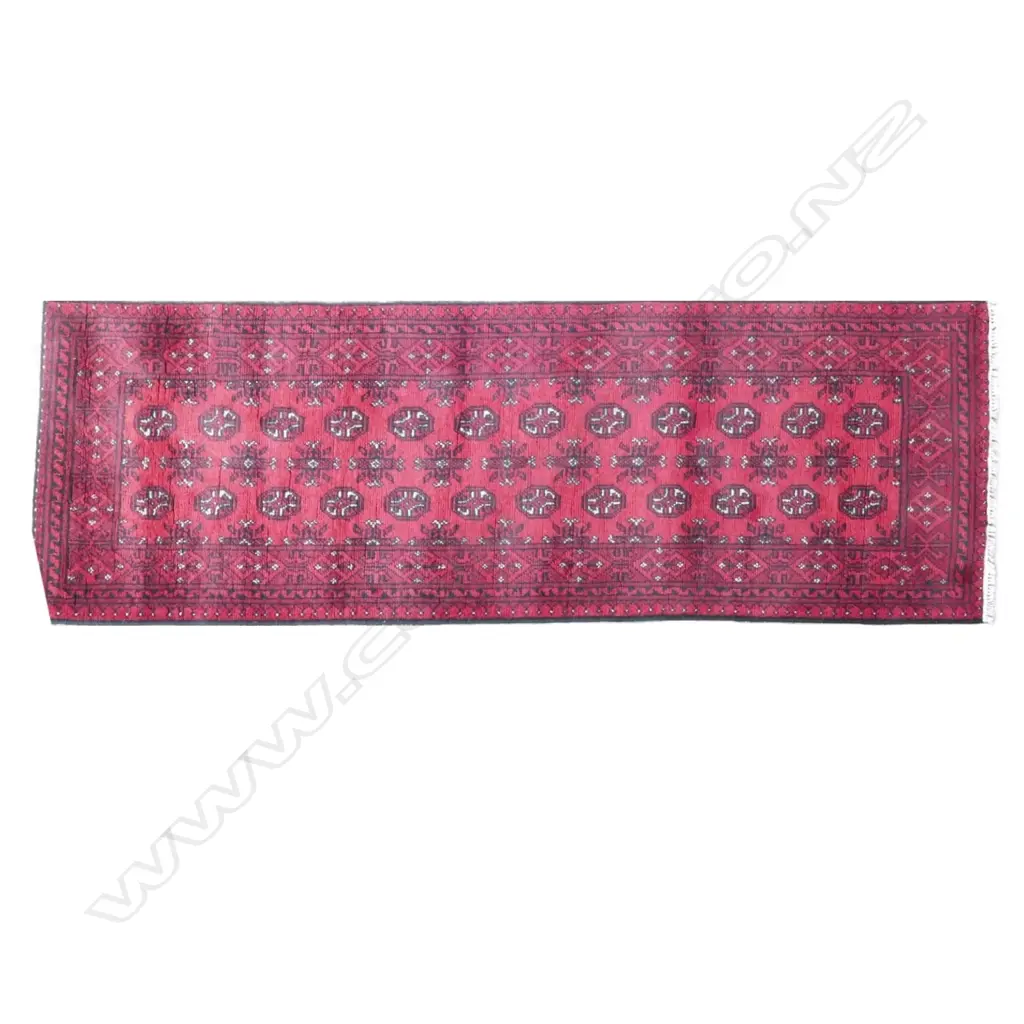 A hand knotted Afghan Turkoman runner Image 1++