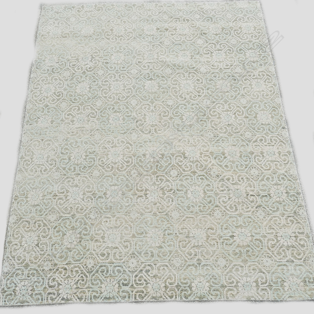 An Indian hand knotted Malviya carpet Image 1++