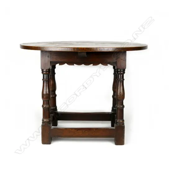 A small oak country side table