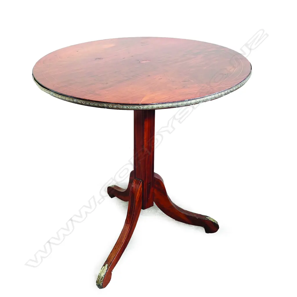 A Regency mahogany circular wine table Image 1++