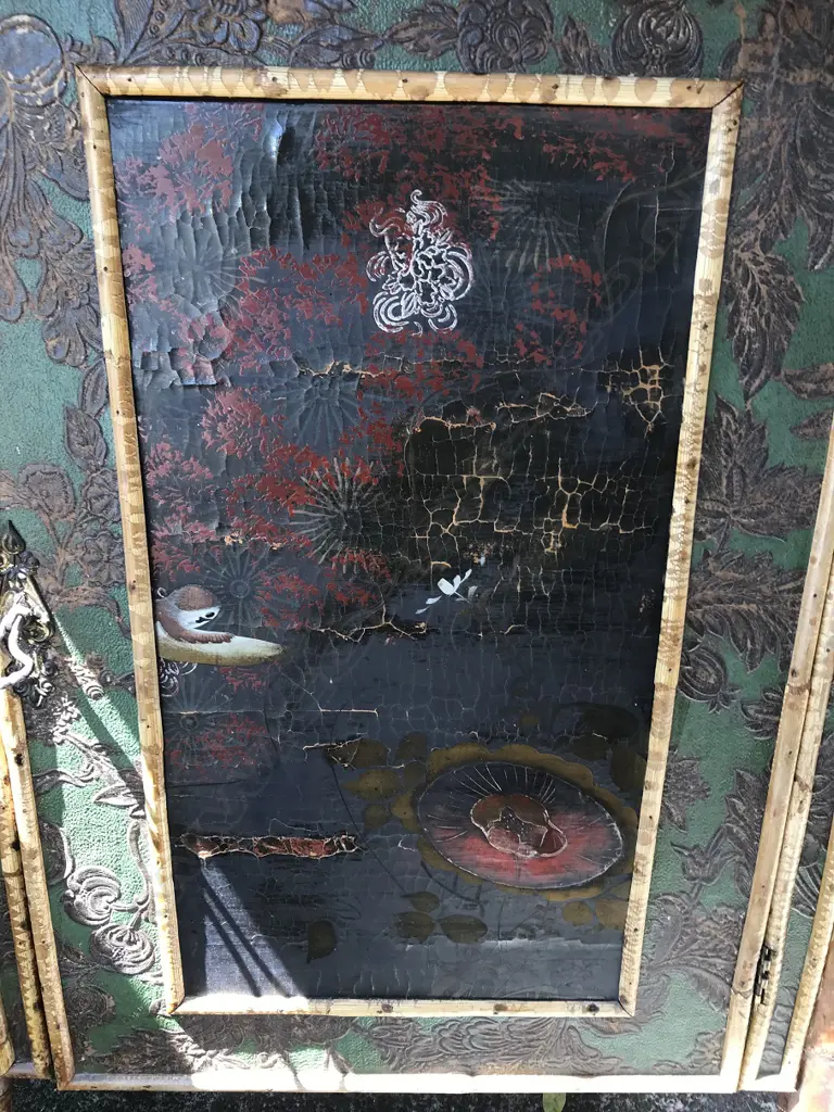 A Victorian bamboo hall cabinet Image 1++
