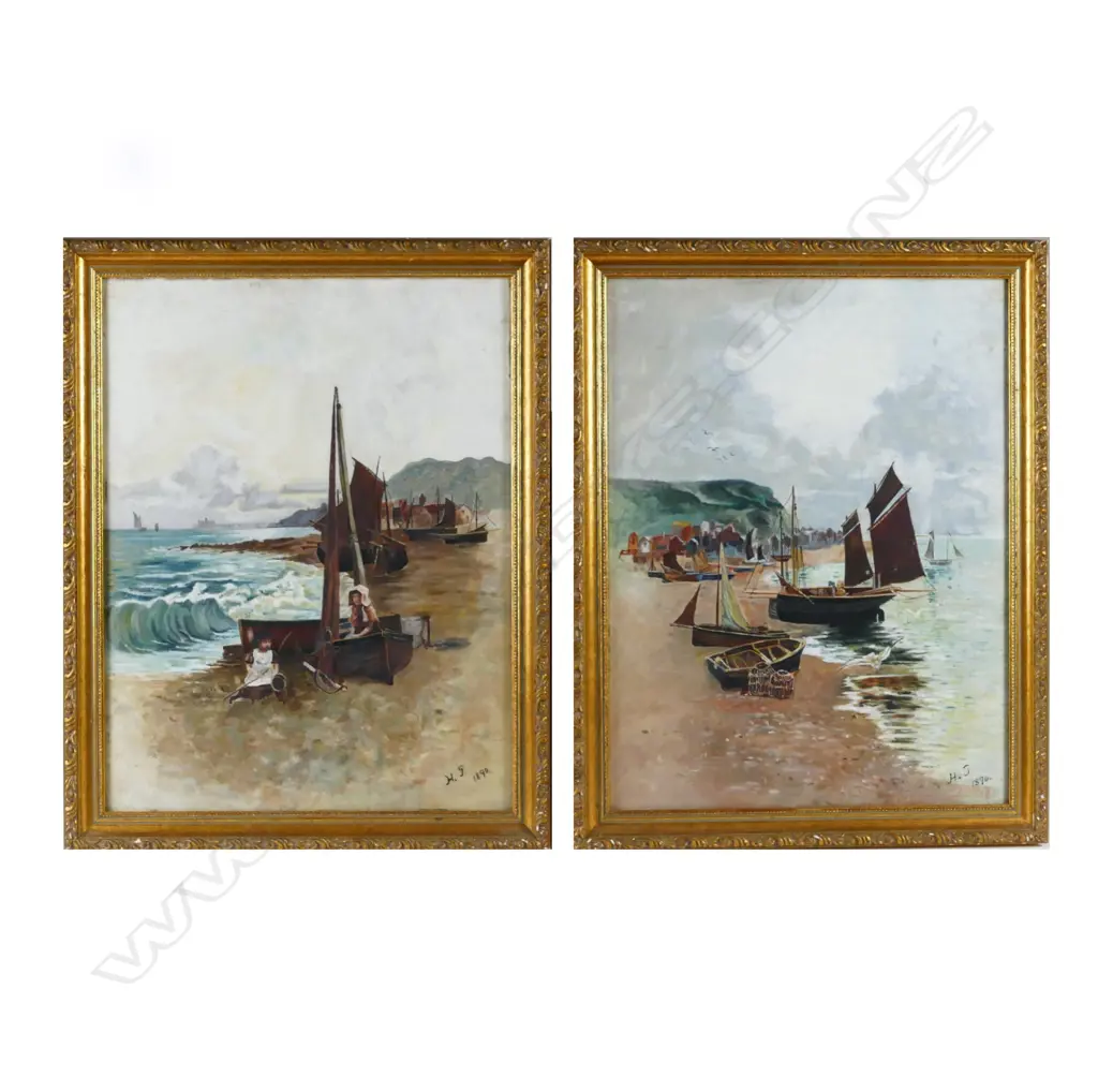 A pair of late 19thC English oils Image 1++