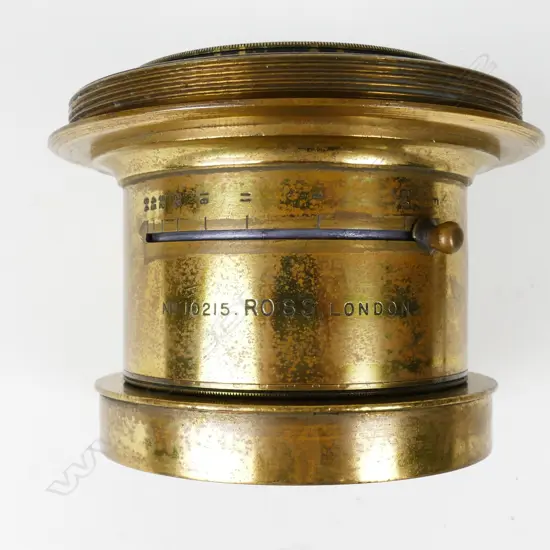 A vintage brass Zeiss 'Unar' lens