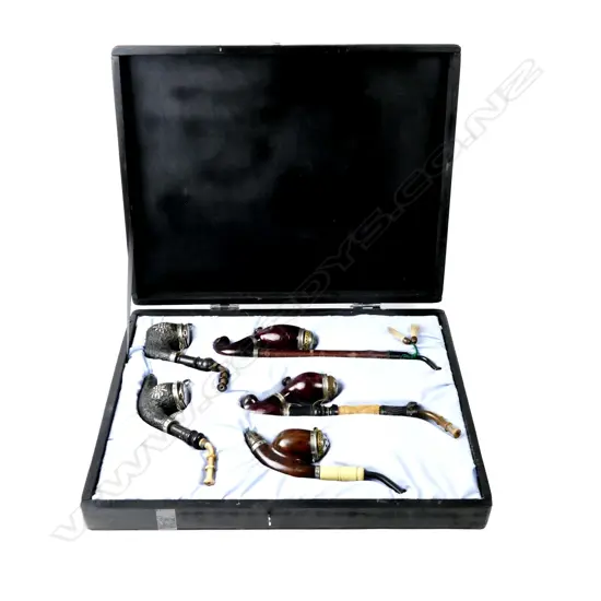 A collection of five pipes