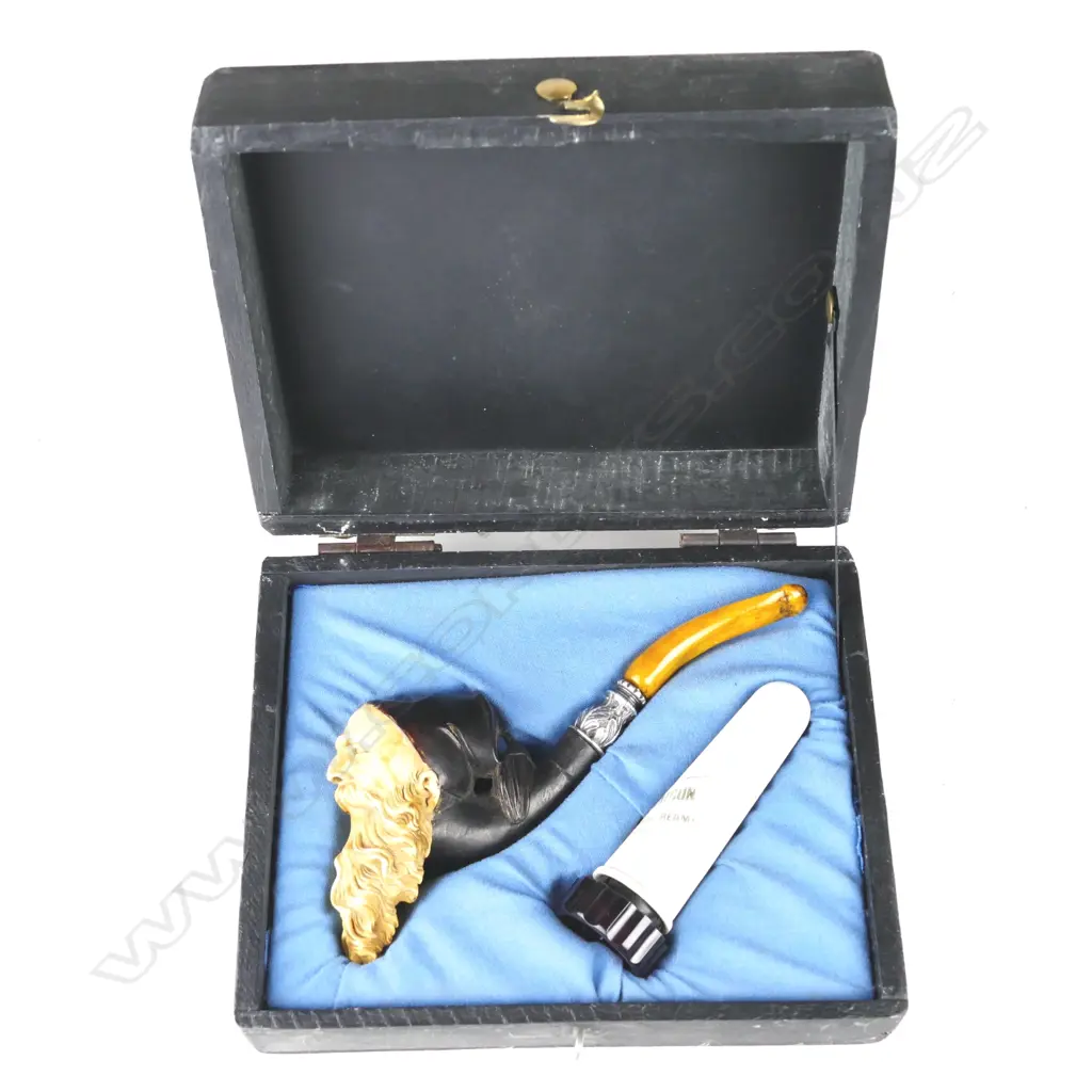 An old meerschaum and amber pipe Image 1++