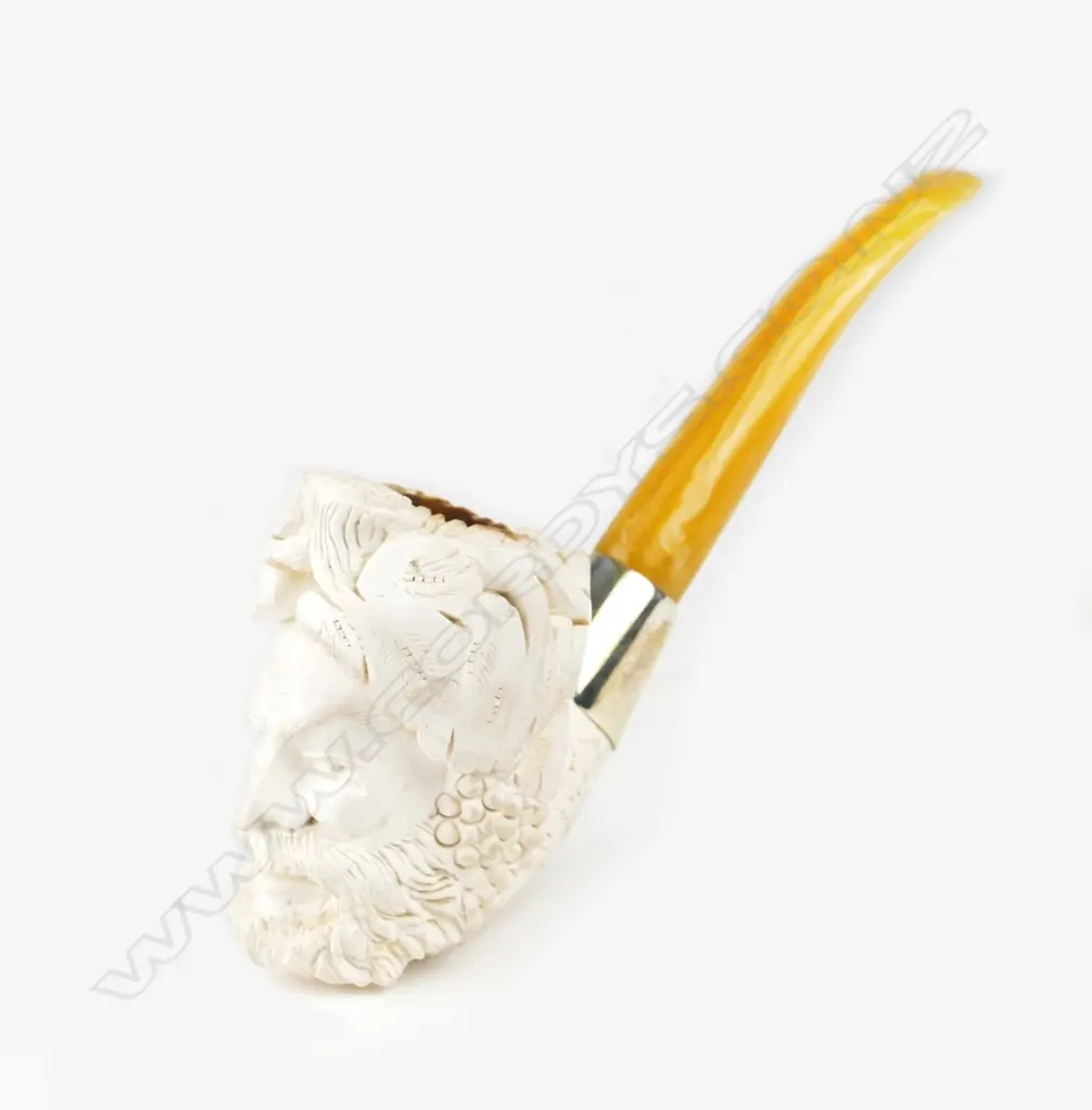 An old meerschaum and amber pipe Image 1++