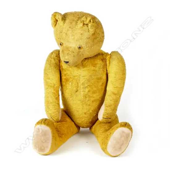 A large vintage plush teddy bear