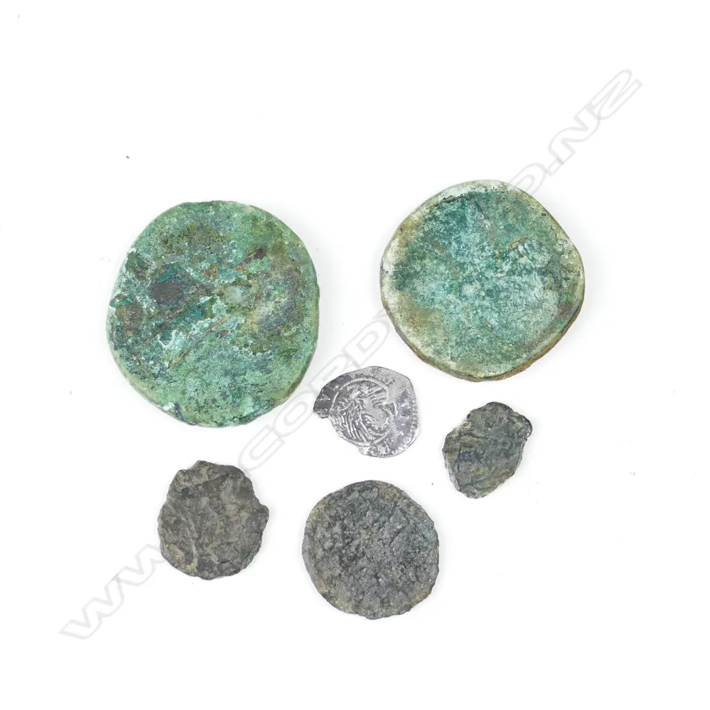 Six Roman coins Image 1++