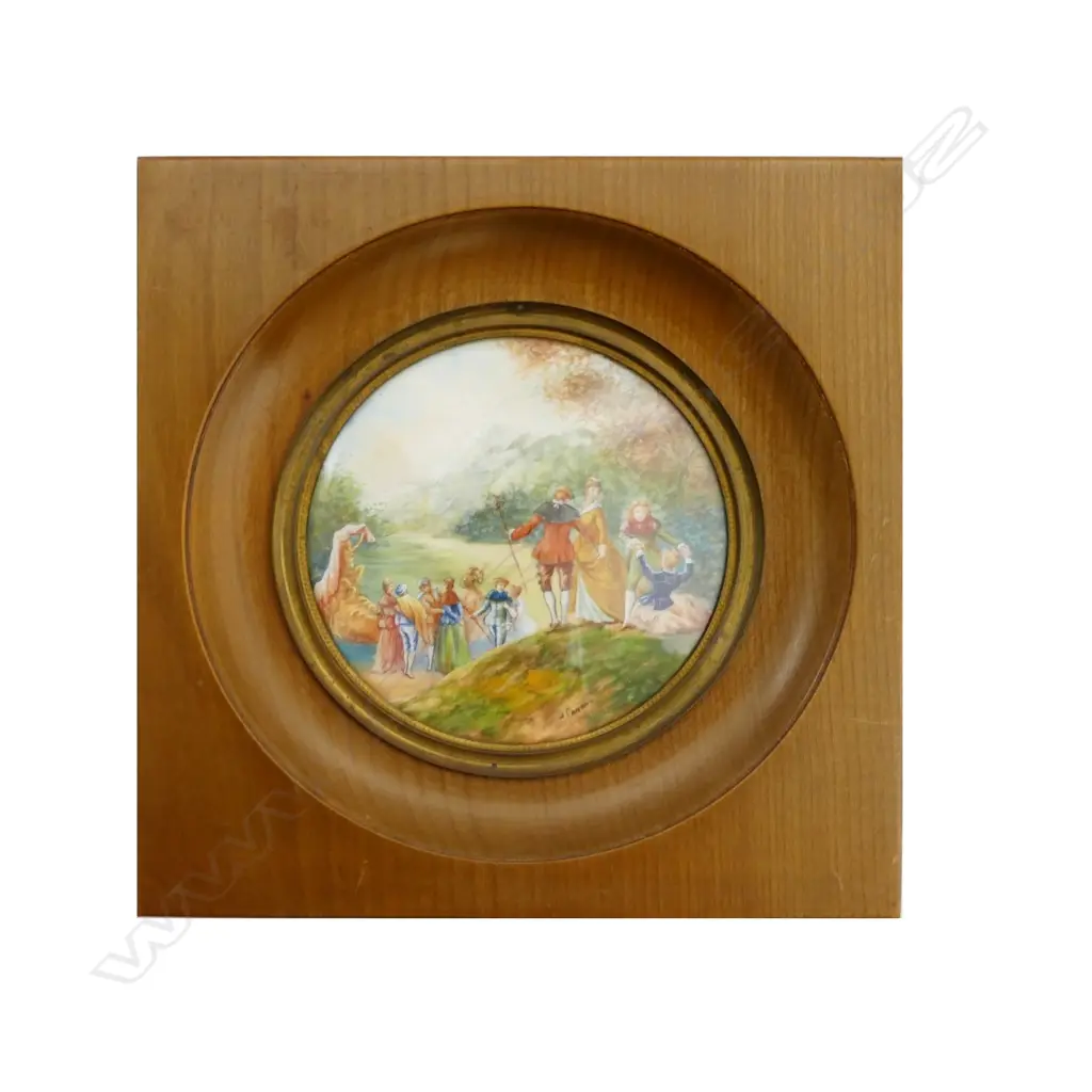 A Victorian miniature painting on ivory Image 1++