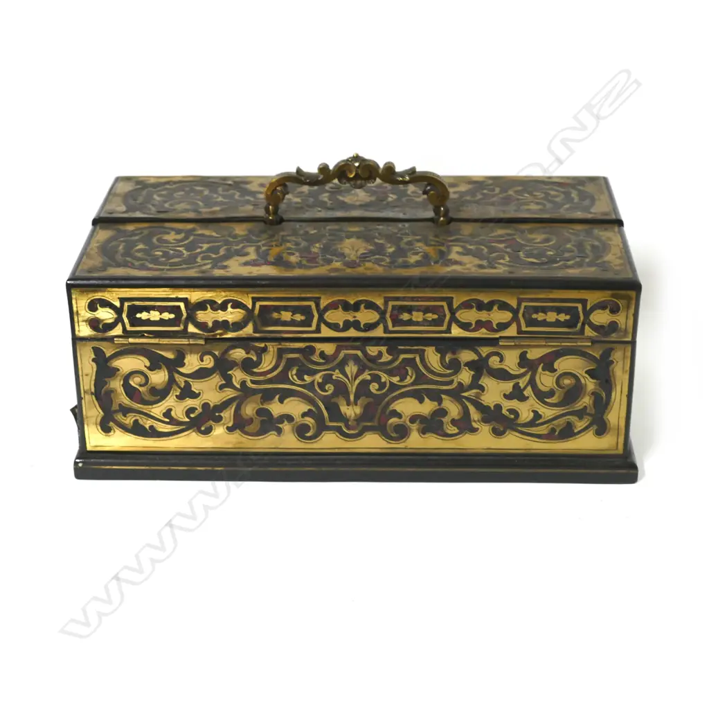 A 19thC French Boulle desk set Image 1++
