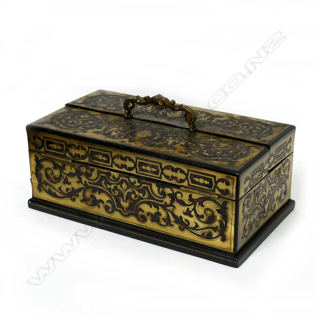A 19thC French Boulle desk set Image 1++