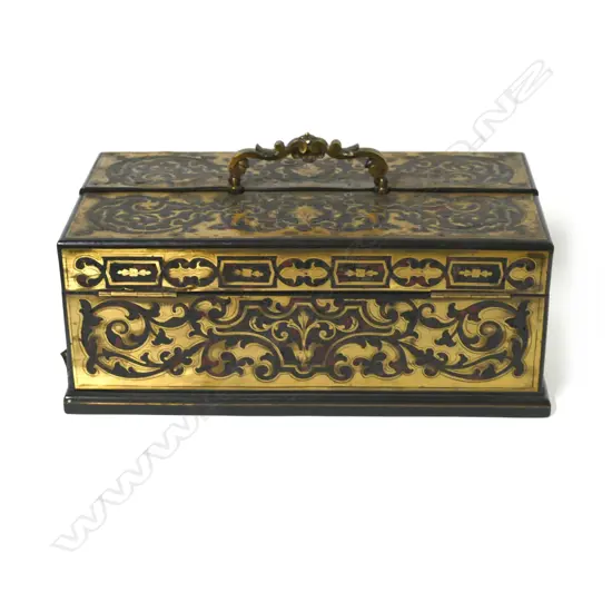 A 19thC French Boulle desk set
