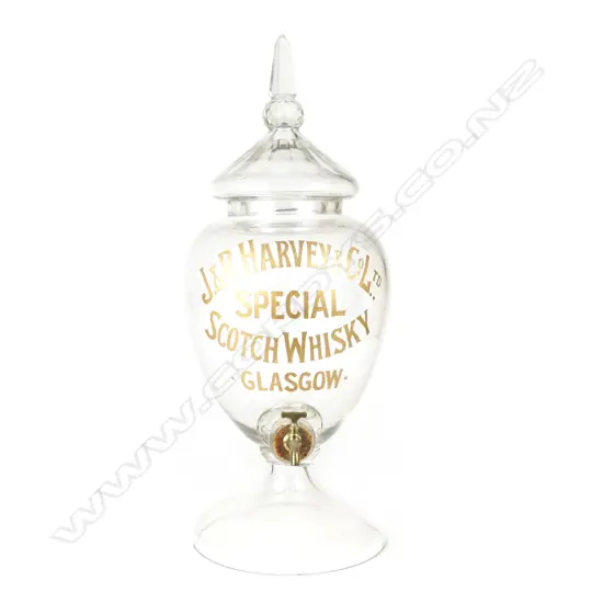 An Edwardian large bar top 'J. & R. Harvey & Co. Ltd Special Scotch Whisky